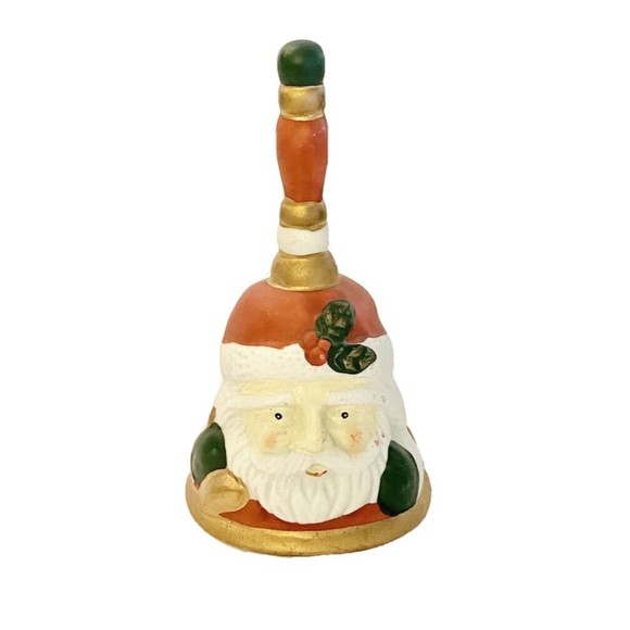 Hand Painted‎ Santa Claus Bell - Classic Santa 6" Decor Classic Christmas - Picture 1 of 5